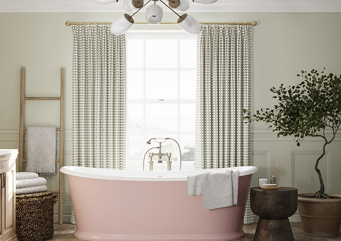 Adelaide, Checkers Rosies Pink - Made to Measure Curtains - Image 3